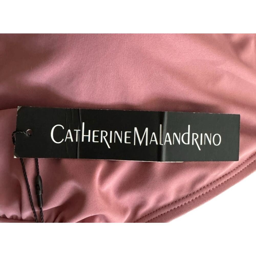 Catherine Malandrino 1X Swimsuit One Piece Mesa Rose Ruched Sides NWT $120 Plus - Picture 5 of 6